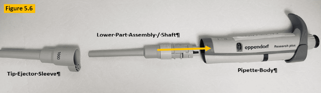 Fig 5.6, reinstalling lower part